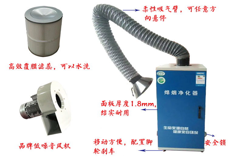 焊煙凈化器是如何清灰的？